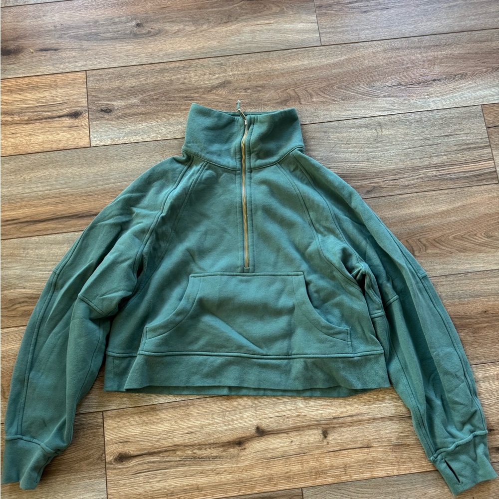 Scuba Oversized Funnel-Neck Half Zip